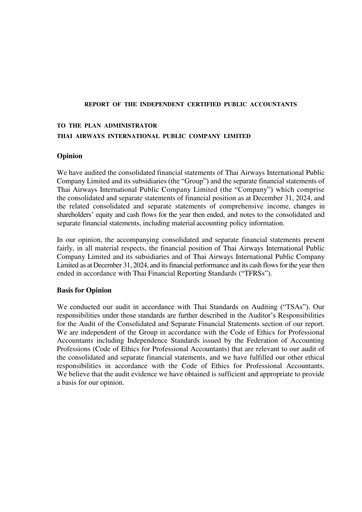 Thumbnail Thai Airways International
 Financial Statement 2024