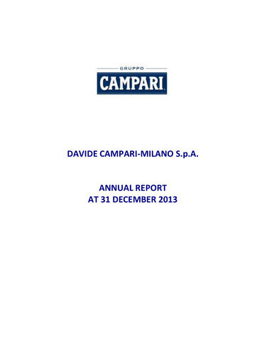 Thumbnail Davide Campari-Milano Annual Report 2013