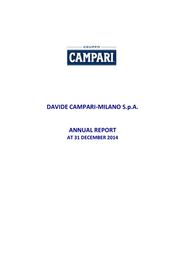 Thumbnail Davide Campari-Milano Annual Report 2014