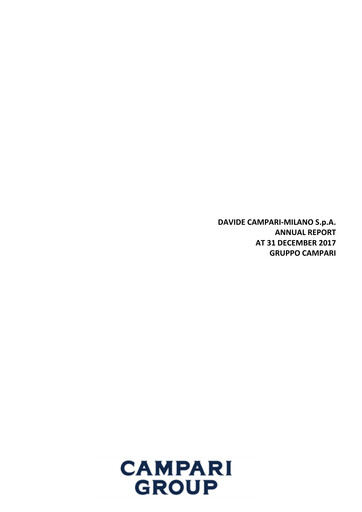 Thumbnail Davide Campari-Milano Annual Report 2017
