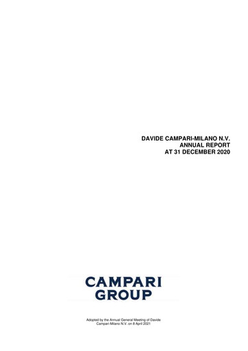 Thumbnail Davide Campari-Milano Annual Report 2020