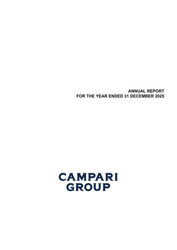 Miniature Davide Campari-Milano Rapport annuel 2025