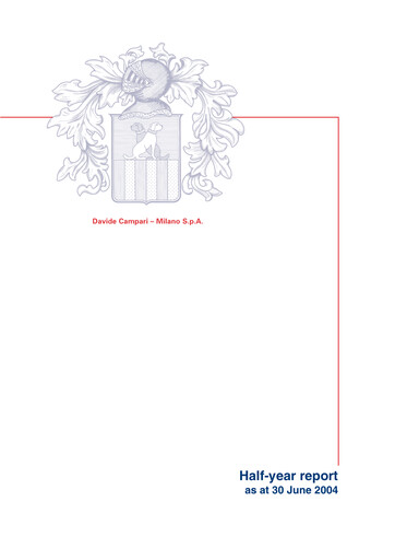 Thumbnail Davide Campari-Milano Half-year Report 2004-h1