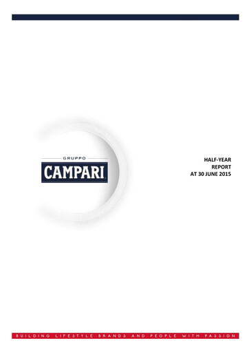 Thumbnail Davide Campari-Milano Half-year Report 2015-h1