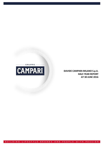 Thumbnail Davide Campari-Milano Half-year Report 2016-h1