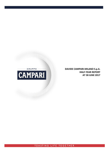 Thumbnail Davide Campari-Milano Half-year Report 2017-h1