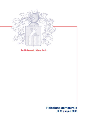 Thumbnail Davide Campari-Milano Half-year Report 2003-h1