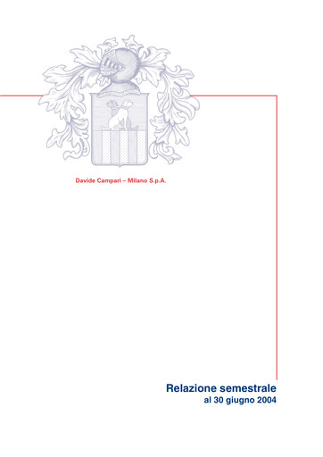 Thumbnail Davide Campari-Milano Half-year Report 2004-h1