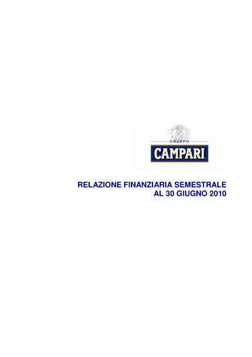 Thumbnail Davide Campari-Milano Half-year Report 2010-h1