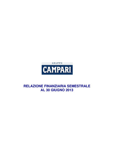 Thumbnail Davide Campari-Milano Half-year Report 2013-h1