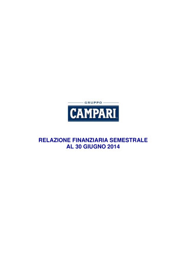 Thumbnail Davide Campari-Milano Half-year Report 2014-h1