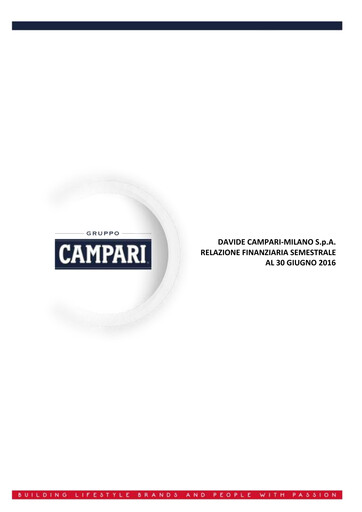 Thumbnail Davide Campari-Milano Half-year Report 2016-h1