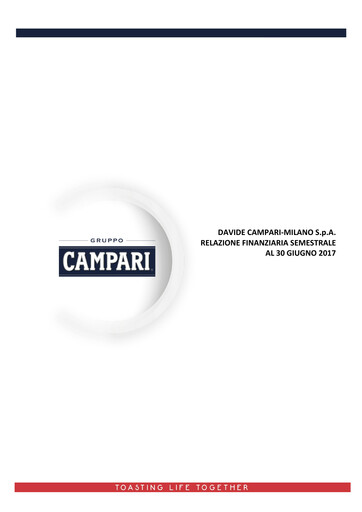 Thumbnail Davide Campari-Milano Half-year Report 2017-h1