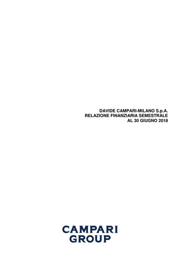 Thumbnail Davide Campari-Milano Half-year Report 2018-h1