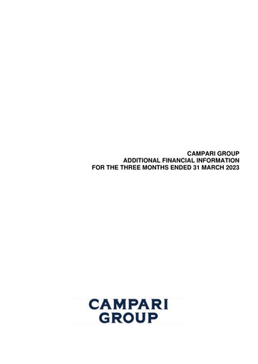 Thumbnail Davide Campari-Milano Quarterly Report 2023-q1