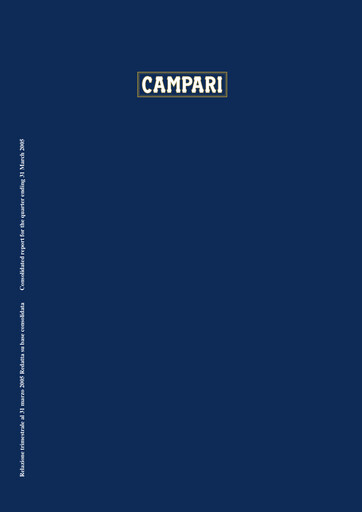 Thumbnail Davide Campari-Milano Quarterly Report 2005-q1