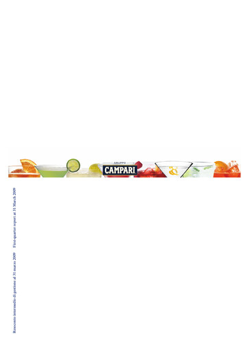 Thumbnail Davide Campari-Milano Quarterly Report 2009-q1