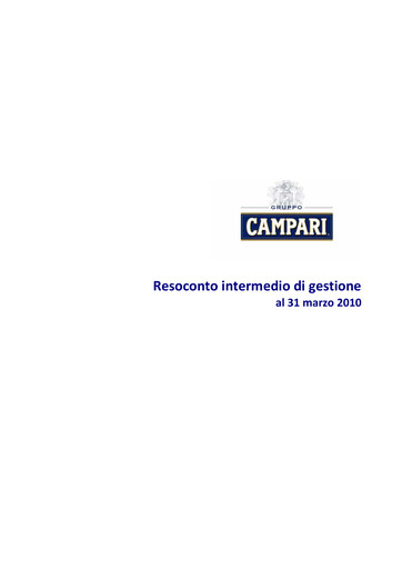Thumbnail Davide Campari-Milano Quarterly Report 2010-q1