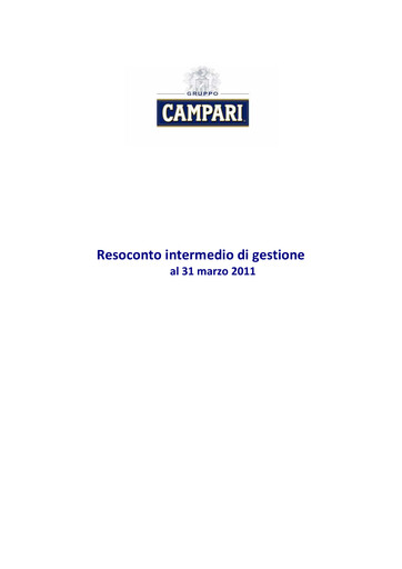 Thumbnail Davide Campari-Milano Quarterly Report 2011-q1
