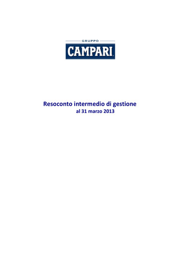 Thumbnail Davide Campari-Milano Quarterly Report 2013-q1