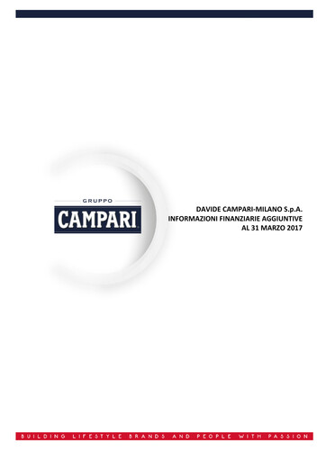 Thumbnail Davide Campari-Milano Quarterly Report 2017-q1