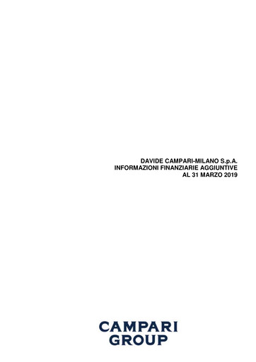Thumbnail Davide Campari-Milano Quarterly Report 2019-q1