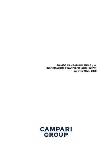 Thumbnail Davide Campari-Milano Quarterly Report 2020-q1