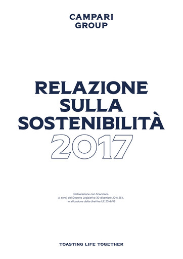 Miniature Davide Campari-Milano Rapport de durabilité 2017