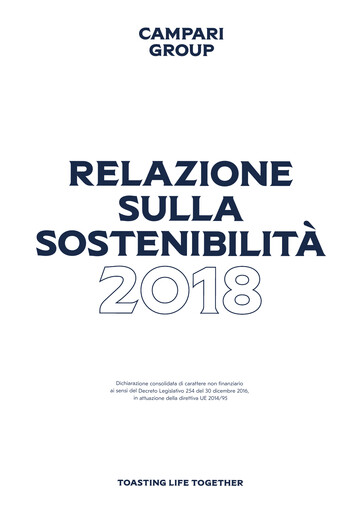 Miniature Davide Campari-Milano Rapport de durabilité 2018