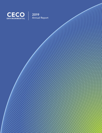Thumbnail CECO Environmental
 Annual Report 2019