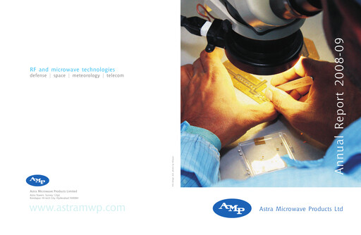 Thumbnail Astra Microwave Annual Report 2008-2009