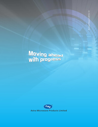 Thumbnail Astra Microwave Annual Report 2012-2013