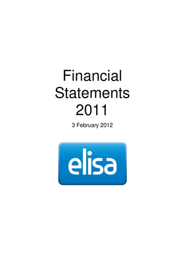 Thumbnail Elisa
 Financial Statement 2011
