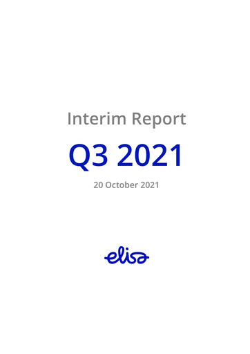 Vorschaubild Elisa
 Quartalsbericht 2021-q3