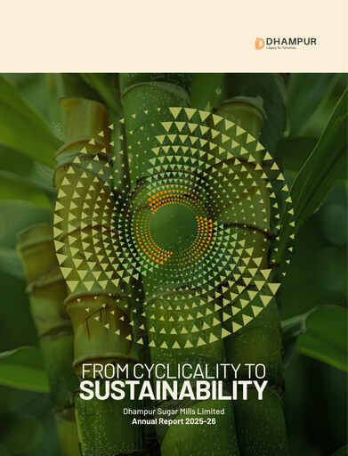 Miniature Dhampur Sugar Mills Rapport annuel 2025-2026