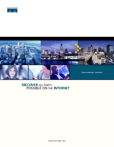 Thumbnail Cisco Annual Report 2000