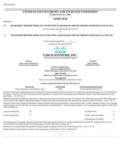 Thumbnail Cisco Quarterly Report 2020-q1