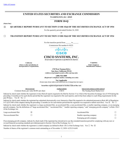 Thumbnail Cisco Quarterly Report 2021-q1