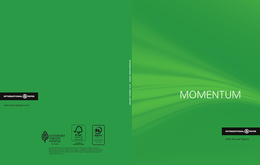 Thumbnail International Paper
 Annual Report 2010