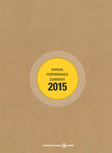Thumbnail International Paper
 Annual Report 2015