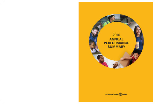 Thumbnail International Paper
 Annual Report 2016