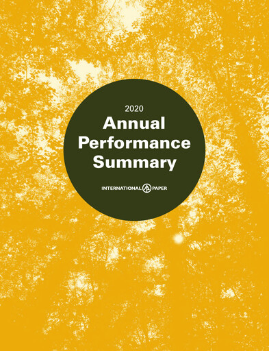 Thumbnail International Paper
 Annual Report 2020