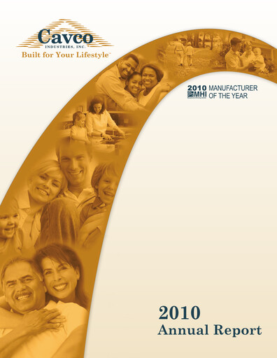 Thumbnail Cavco Industries Annual Report 2010