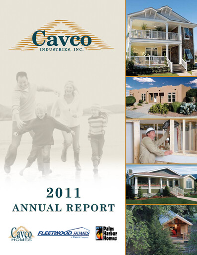Thumbnail Cavco Industries Annual Report 2011