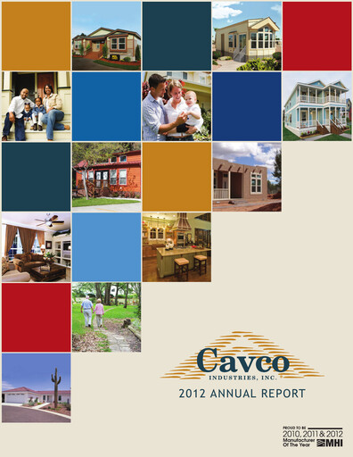 Thumbnail Cavco Industries Annual Report 2012