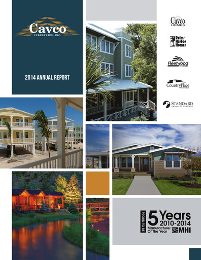 Thumbnail Cavco Industries Annual Report 2014