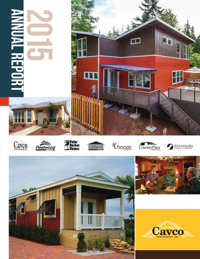 Thumbnail Cavco Industries Annual Report 2015
