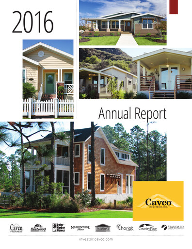 Thumbnail Cavco Industries Annual Report 2016