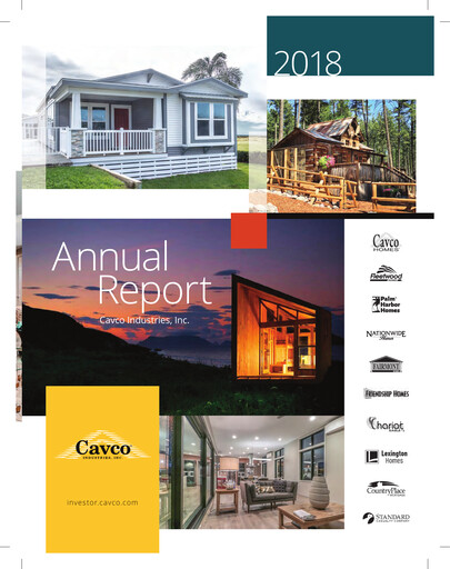 Thumbnail Cavco Industries Annual Report 2018
