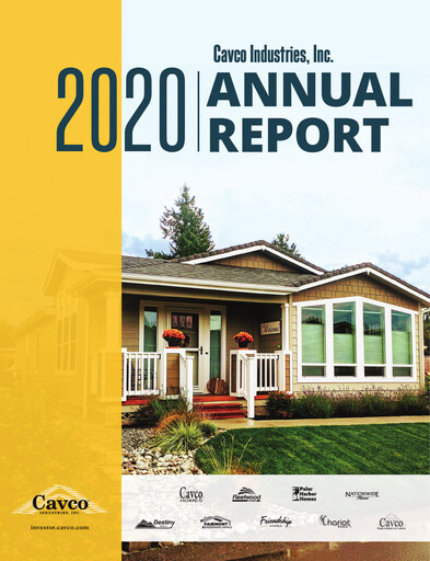 Thumbnail Cavco Industries Annual Report 2020